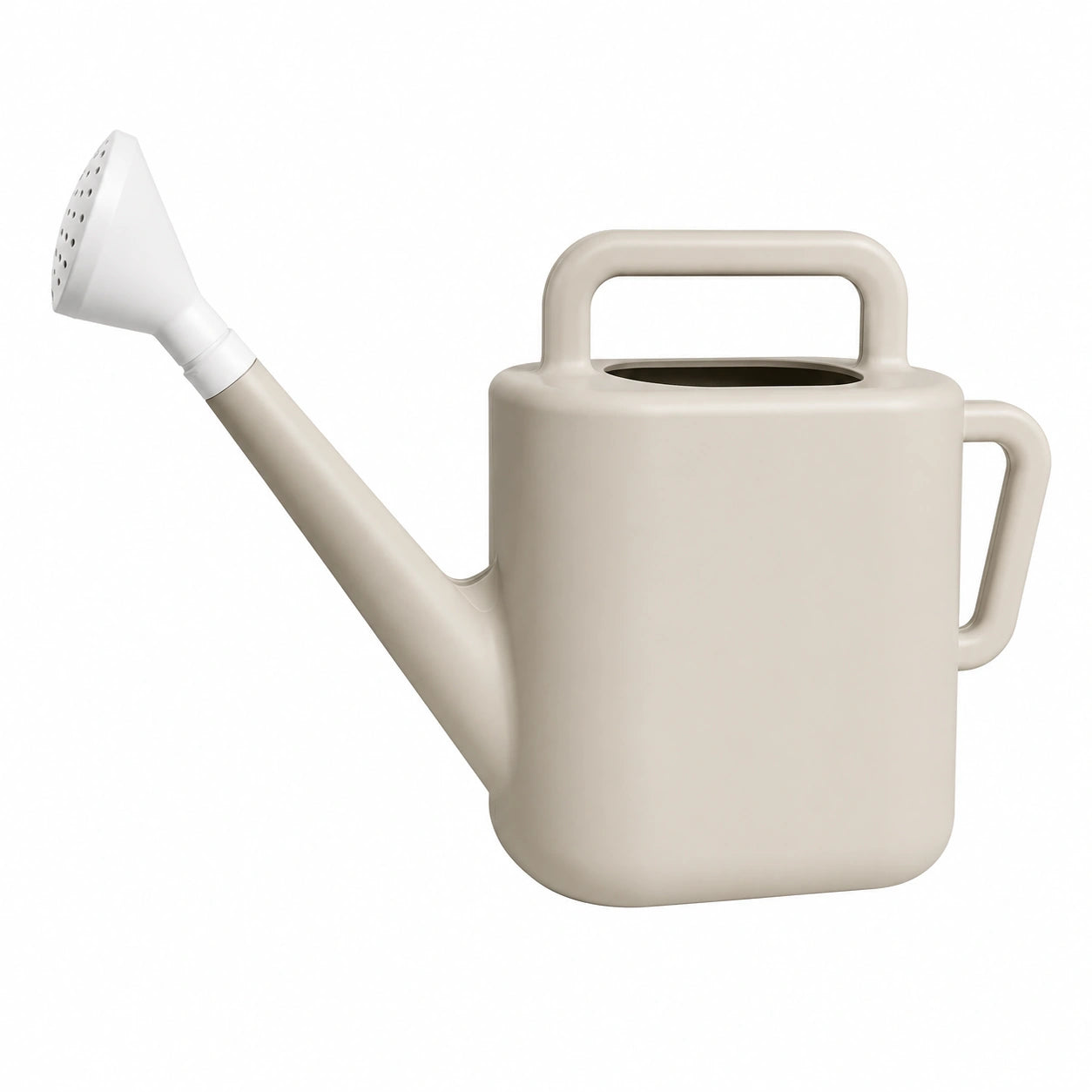 Arrosoir Beige 5L avec Pomme Ergonomique