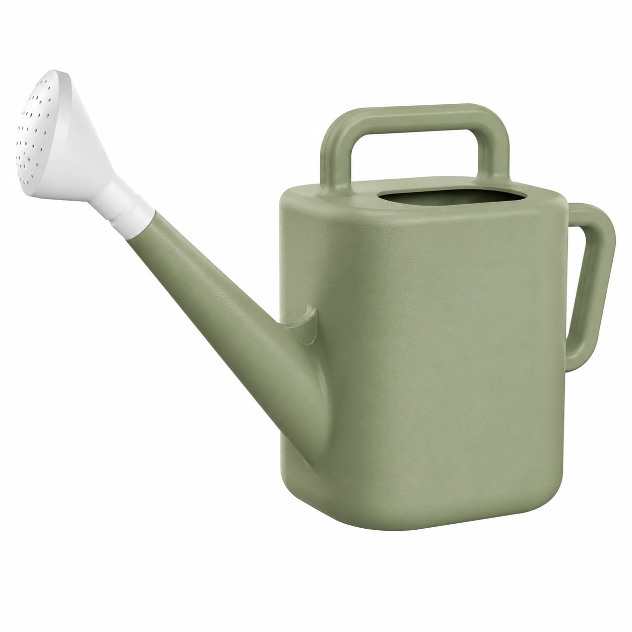 Arrosoir vert olive 5L avec pommeau amovible