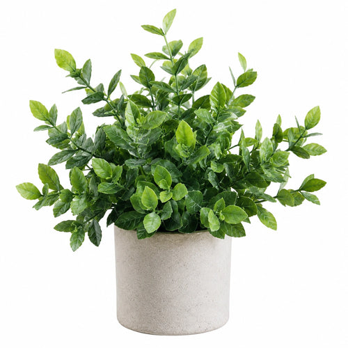Plante Artificielle Verte en Pot avec Pot Céramique 30cm