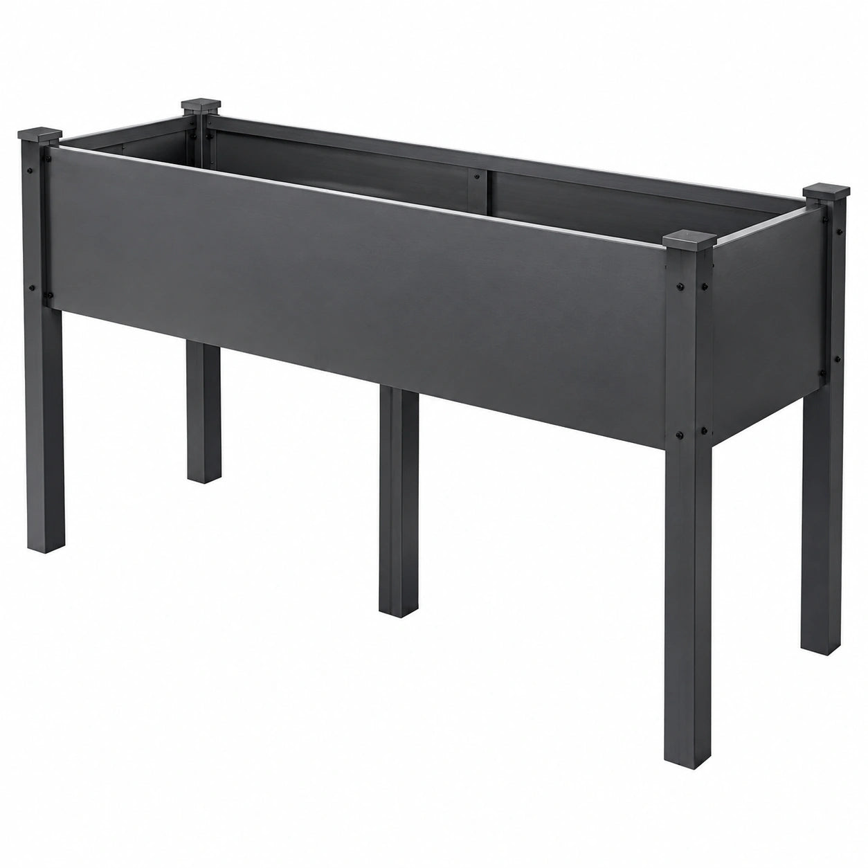 Jardinière Surélevée avec Drainage Extérieur - Noir