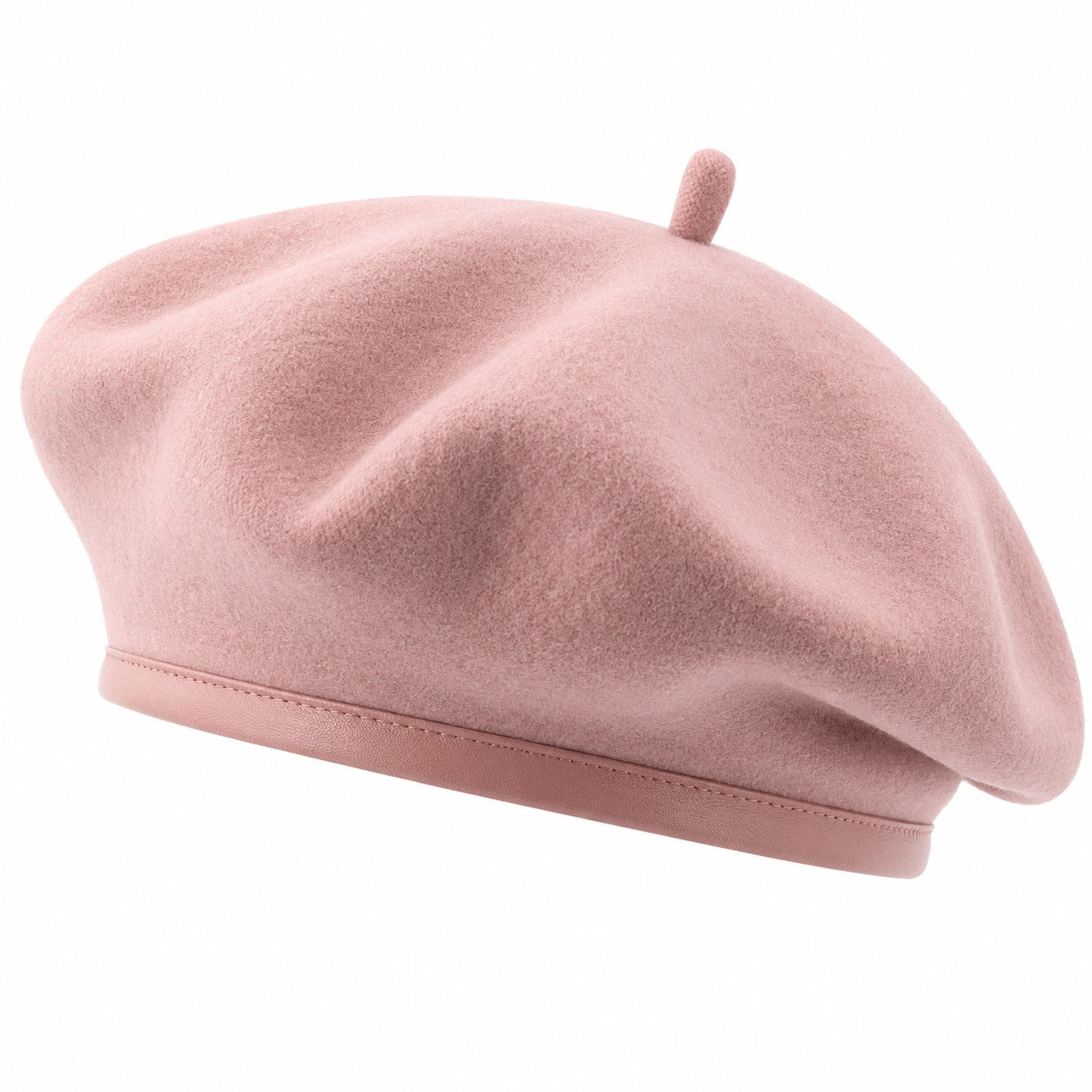 Béret Classique en Rose Poudré