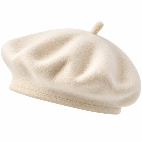 Béret Classique Beige Unisexe