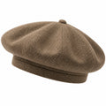Béret motif chevron marron