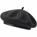 Béret Classique en Laine Gris Foncé