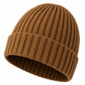 Bonnet côtelé marron pour adultes