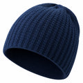 Bonnet côtelé bleu pour adulte