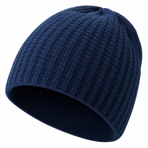 Bonnet côtelé bleu pour adulte