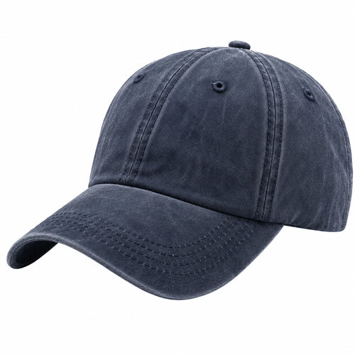 Casquette de Baseball Unisexe Ajustable Bleu Marine