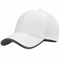 Casquette de Baseball Respirante avec Panneaux Perforés Blanche