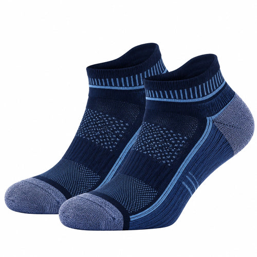 Chaussettes courtes sportives bleu foncé
