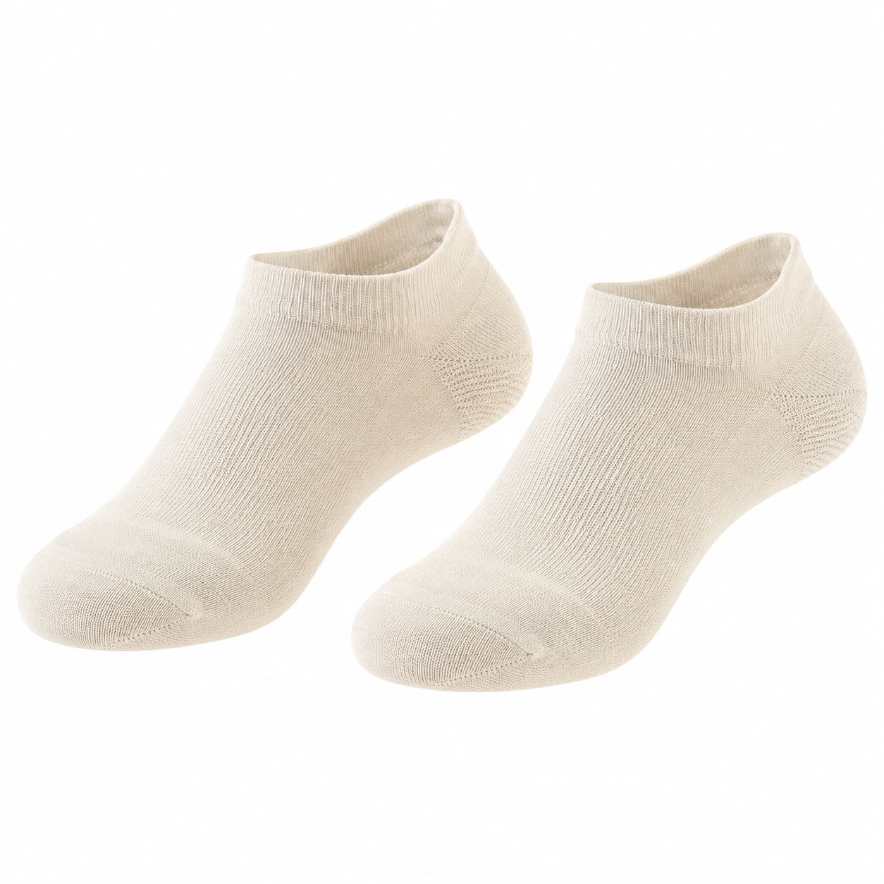 Chaussettes Basses Unisexes Beige Taille Unique
