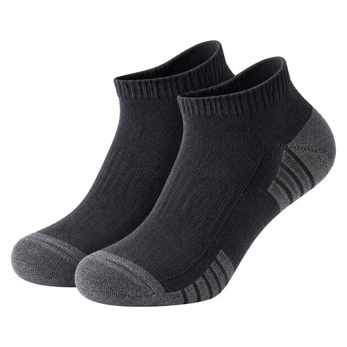 Chaussettes Courtes Respirantes Noir/Gris, Taille Unique EU 36-42