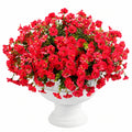 Pot de Fleurs Artificielles Rouge Éclatant 35 cm